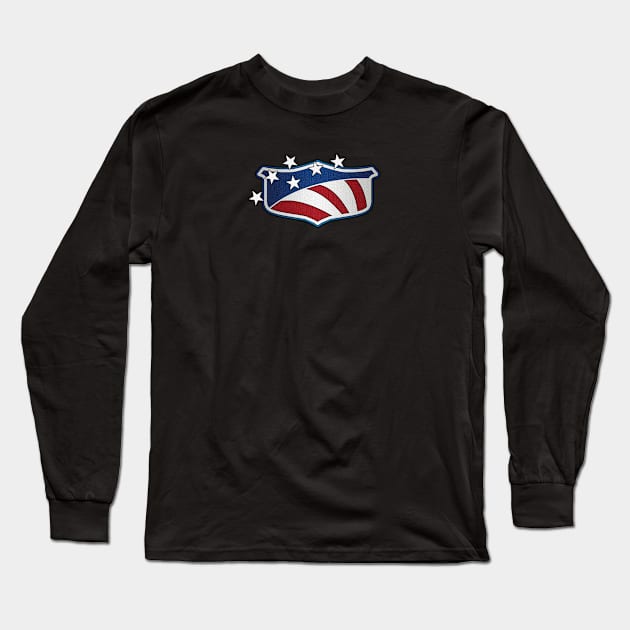 Flag Shield Long Sleeve T-Shirt by Veraukoion